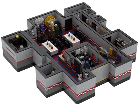 so I mocked up a lego fnaf 1 pizzeria. its a bit small but it think it ...