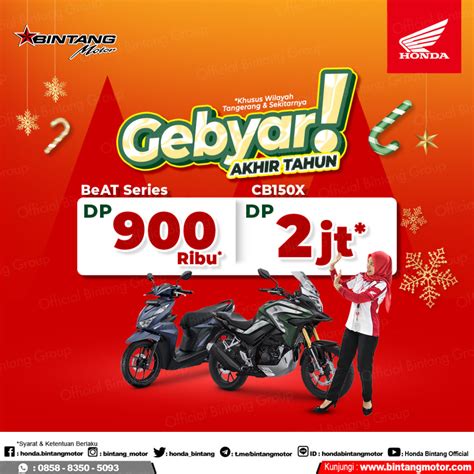 Promo Gebyar Akhir Tahun Bintang Motor Tangerang Desember 2022 - Honda Bintang Motor