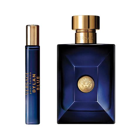 Buy Versace Dylan Blue Pour Homme Perfume Set, For Men, EDT 100ml + EDT 10ml + Pouch Online at ...