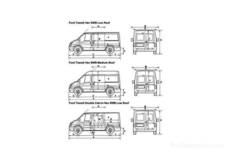 Download drawing Ford Transit SWB Van 2008 in ai pdf png svg formats