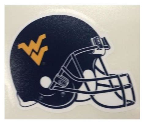 West Virginia Football Helmet Decal 3"