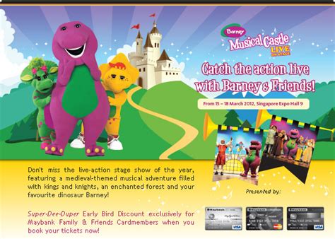 Exclusive 20% Early Bird discount for Barney’s Musical Castle Live!