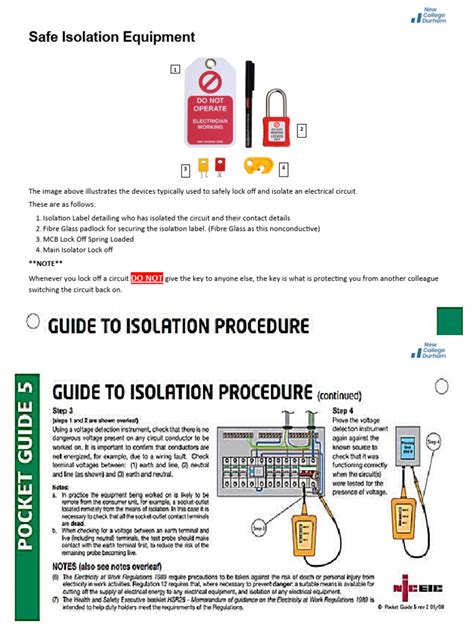 Safe Isolation Equipment | PDF