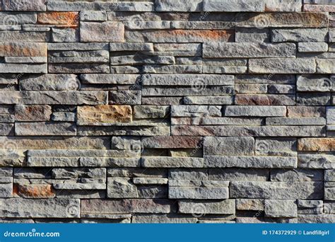 Modern Grey Stone Wall Texture Stock Image - Image of natural, design ...