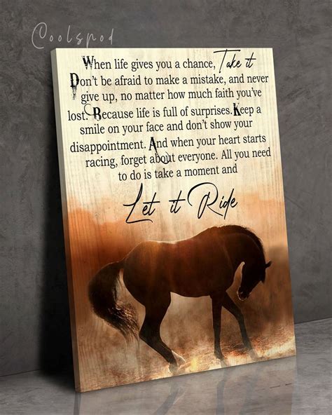 Canvas - Horse - Let It Ride - Giftcustom