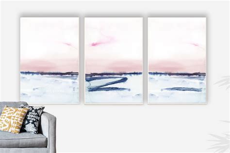 Set of 3 Abstract Art Prints Bedroom Wall Art Printable - Etsy