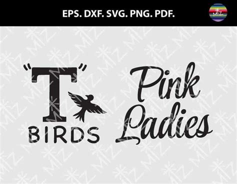 Grease SVG Cut Files T Birds Svg DXF Cutting Files Pink - Etsy