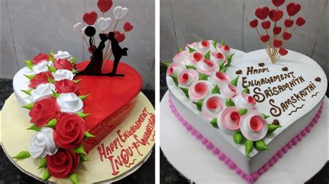 Two Heart shape cake Amazing Design |Heart shape cake |Love cake Design ...