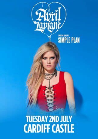 AVRIL LAVIGNE Love Sux 2024 UK Tour: CARDIFF Poster