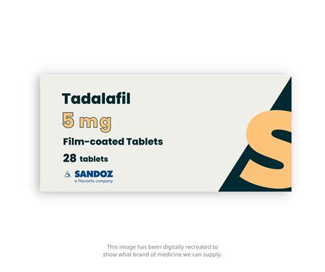 Tadalafil 5mg Daily Tablets x 28 - Generic - Pharmacy Direct GB