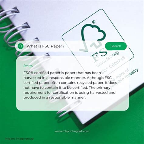 Get To Know FSC Certified Paper in MK Printing Bali | MK Printing Bali
