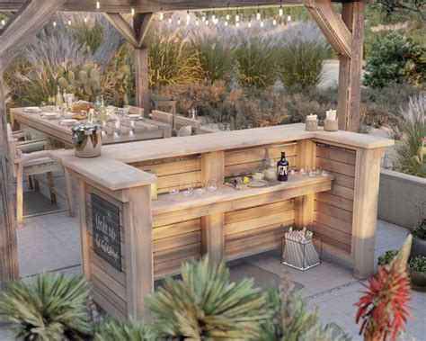 Outdoor Bar Plans Drawings