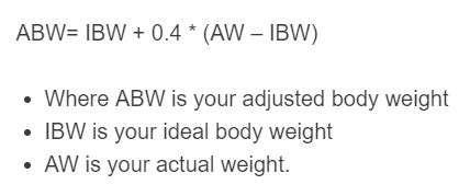 Adjusted Body Weight & Ideal Body Weight Calculator - Calc Academy