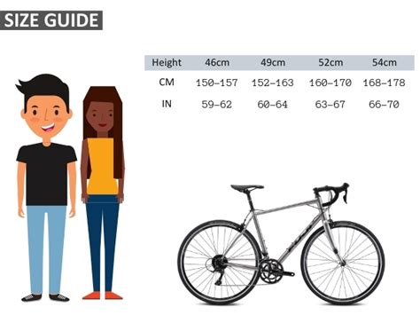 Fuji Bike Size Chart