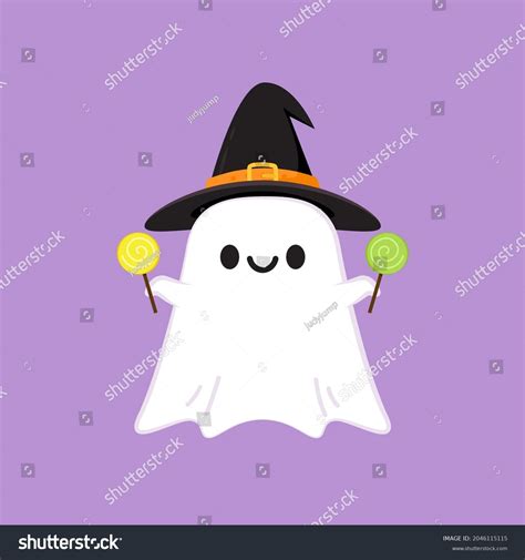 Cute Ghost Cartoon Vector Ghost Character Stock Vector (Royalty Free ...