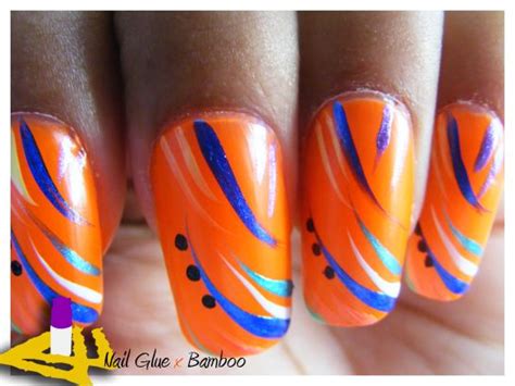 17 Best images about Orange and Brown Nails on Pinterest | Nail art, Simple nail designs and Nailart