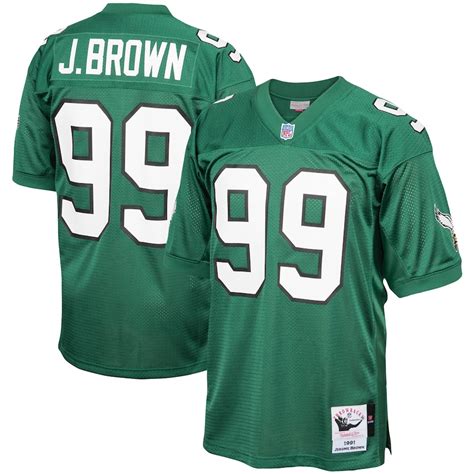 Men's Mitchell & Ness Jerome Brown Kelly Green Philadelphia Eagles 1991 ...