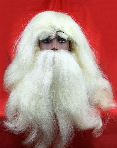 Human hair Santa Claus wig, Christmas Wigs