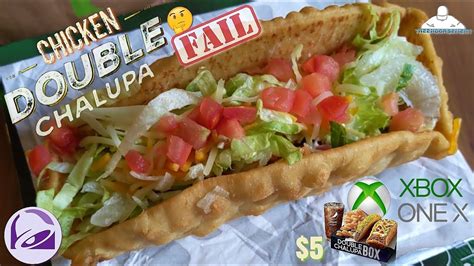 Taco Bell® Chicken Double Chalupa Box Review! 🌮🔔🐔🥙 | Epic Fail?😞 - YouTube