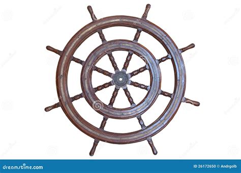 Old ship steering wheel stock photo. Image of navy, handwheel - 26172650