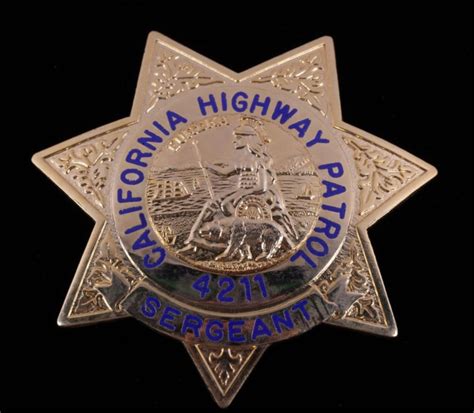 California Highway Patrol Sergeant Badge