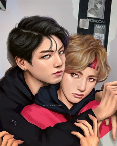 vkook kookv taekook kooktae fanart | Bts fanart, Fotos de kim, Tweets divertidos