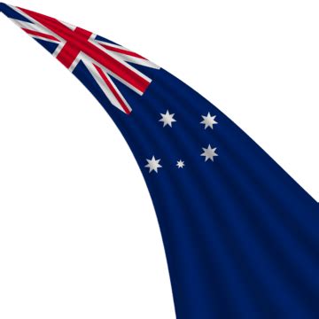 an australian flag flying in the air with stars on it's tail and back