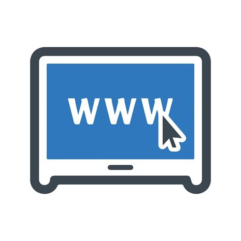 Web address icon. Vector and glyph 25896921 Vector Art at Vecteezy