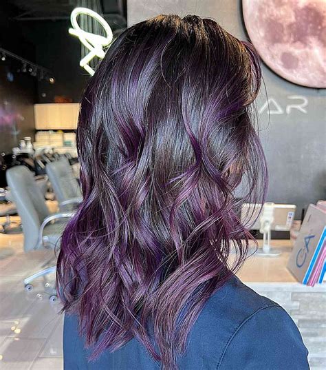 Black Hair With Dark Purple Underneath