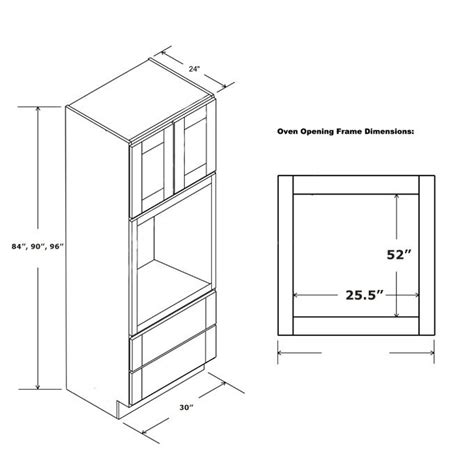 Microwave Oven Cabinet 30 X 96