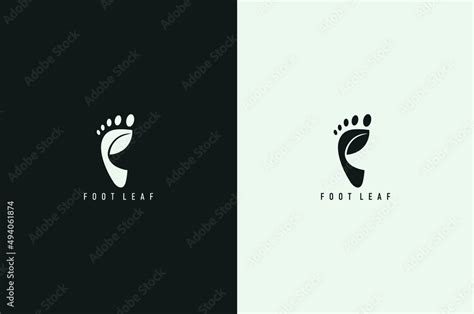 minimal foot logo design, feet logo design Stock Vector | Adobe Stock