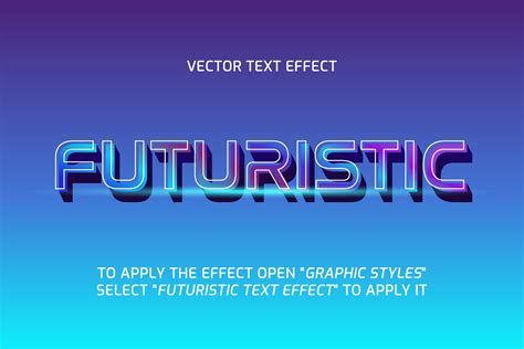 futuristic text effect fully editable 7500769 Vector Art at Vecteezy