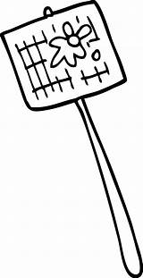 Line Drawing Cartoon fly Swatter 12158222 Vector Art At Vecteezy sketch template