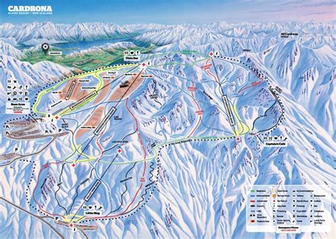 Cardrona Alpine Resort Piste Map | Plan of ski slopes and lifts | OnTheSnow