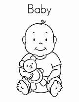 Free Baby Coloring Pages To Print sketch template