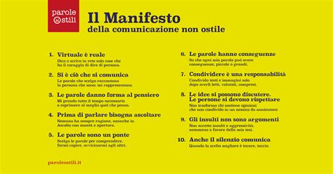 Il Manifesto della comunicazione non ostile di Parole O_Stili