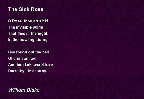 The Sick Rose - The Sick Rose Poem by William Blake