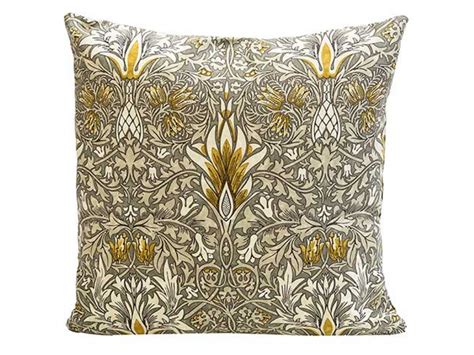 William Morris Square Filled Cushions Pimpernel Snakeshead