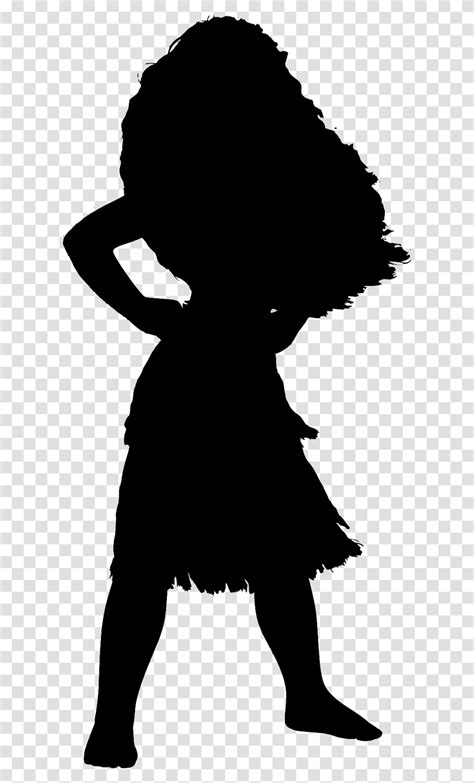 Disney Princess Moana Silhouette Moana Silhouette, Gray Transparent Png ...