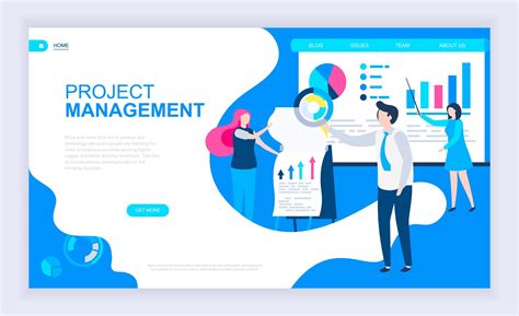 Project Management Web Banner 265475 Vector Art at Vecteezy