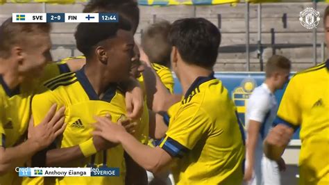 Anthony Elanga scores debut goal for Sweden U21s on 3 June 2021 ...