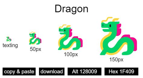 "Dragon": Emoji and Codes