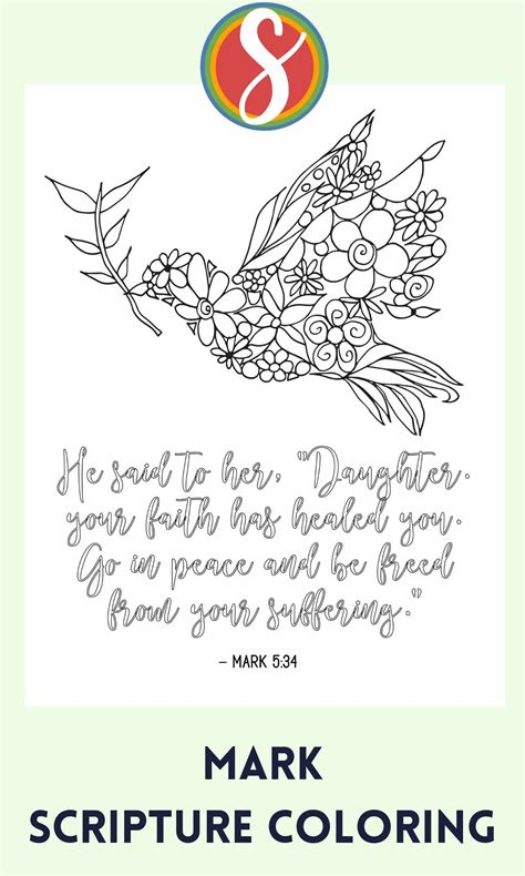 Free Mark - Scripture Coloring Pages — Stevie Doodles