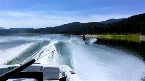 Water Skiing near Jackson WY - age 50 and feeling it. - YouTube