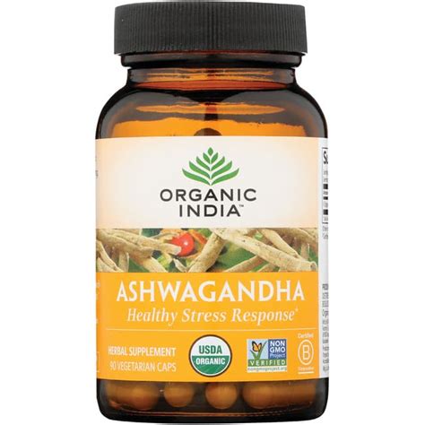 Organic India Ashwagandha 90 Caps - Swanson Health Products