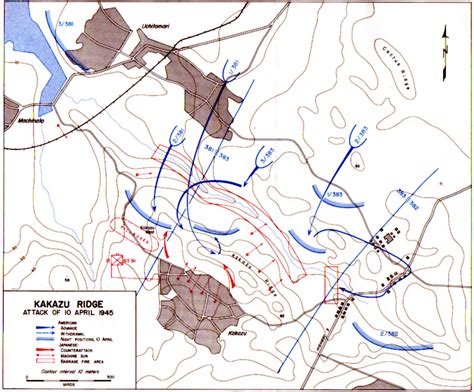 Map X: Kakazu Ridge Attack of 10 April 1945