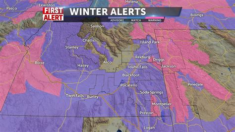 Winter Weather Advisories and Winter Storm Warnings for Wednesday ...