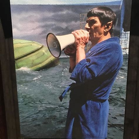 Nimoy directing Star Trek IV. Hes probably yelling at the humpback ...