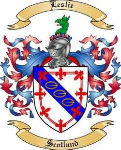 Leslie Family Crest from Scotland by The Tree Maker