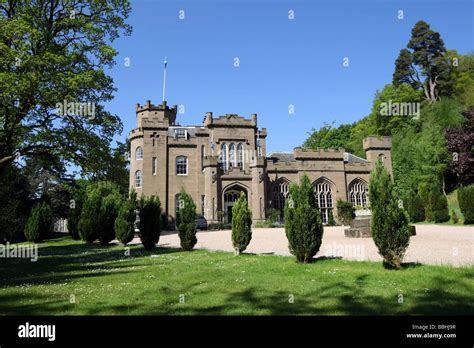 Privately owned Drumtochty Castle near Auchenblae, Angus, Scotland, UK ...